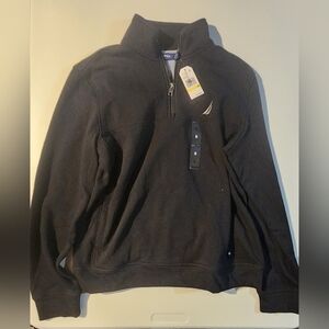 Nautica Men's Black Zip-Up Sweater